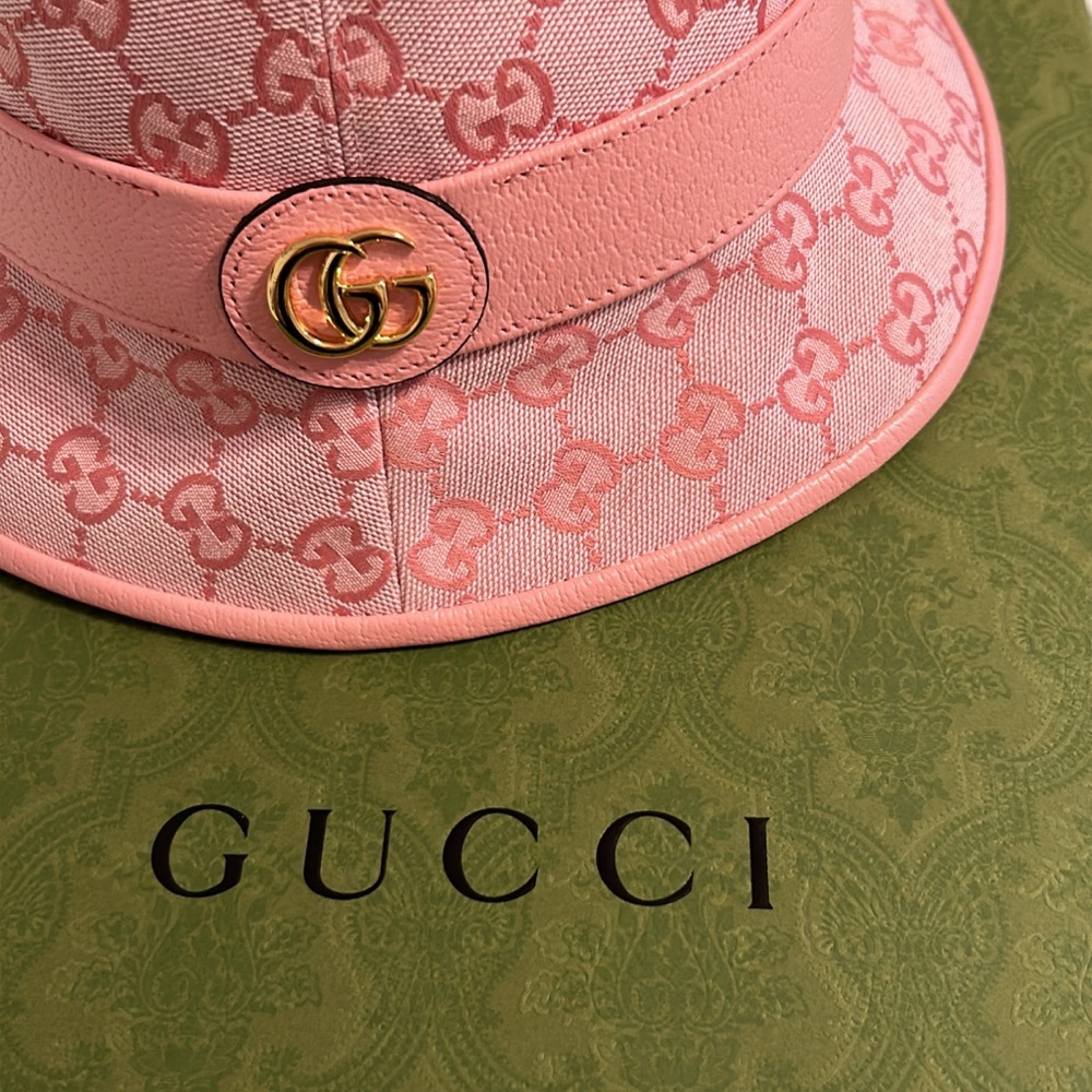 Pink Gucci Bucket Hat